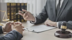 a nursing home abuse lawyer in Chicago explaining to their client how to report elderly abuse in a nursing home in Chicago